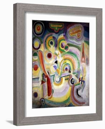 Tribute to Bleriot by Robert Delaunay (1885-1941).-Robert Delaunay-Framed Giclee Print