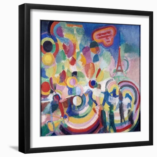 Tribute to Bleriot Louis Bleriot (1872-1936)-Robert Delaunay-Framed Giclee Print