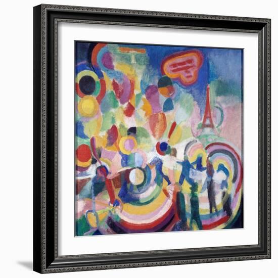 Tribute to Bleriot Louis Bleriot (1872-1936)-Robert Delaunay-Framed Giclee Print