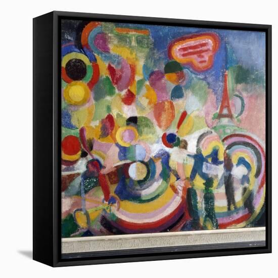 Tribute to Louis Bleriot (Oil on Canvas, 1914-1917)-Robert Delaunay-Framed Premier Image Canvas