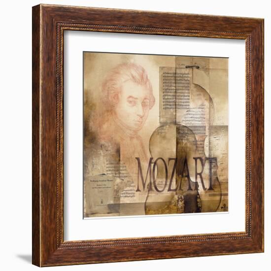 Tribute to Mozart-Marie Louise Oudkerk-Framed Art Print