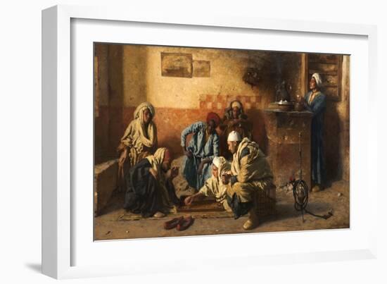 Tric-Trac Players, 1886-Leopold Karl Muller-Framed Giclee Print