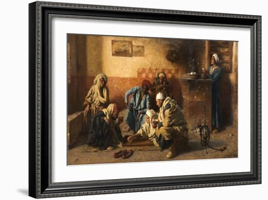 Tric-Trac Players, 1886-Leopold Karl Muller-Framed Giclee Print
