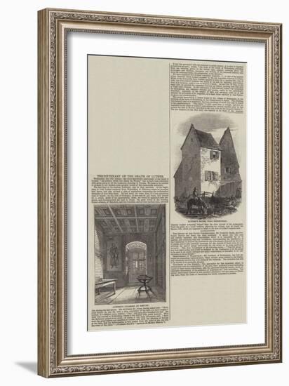 Tricentenary of the Death of Luther-null-Framed Giclee Print