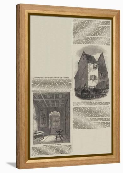 Tricentenary of the Death of Luther-null-Framed Premier Image Canvas