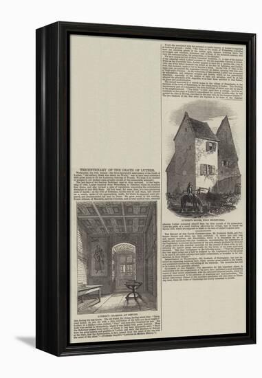 Tricentenary of the Death of Luther-null-Framed Premier Image Canvas