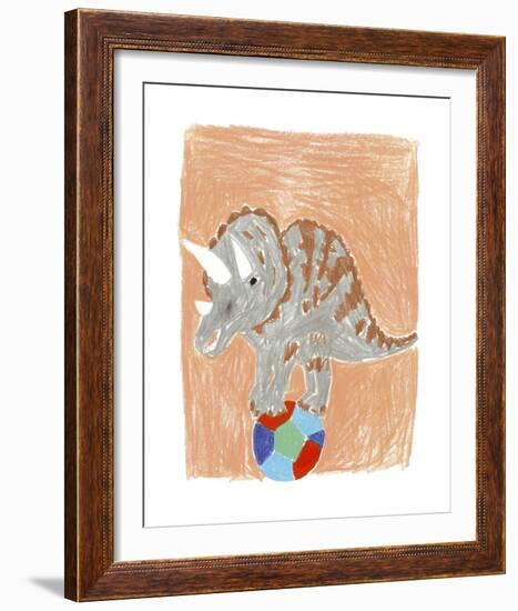 Triceratops Balance-Katrien Soeffers-Framed Giclee Print