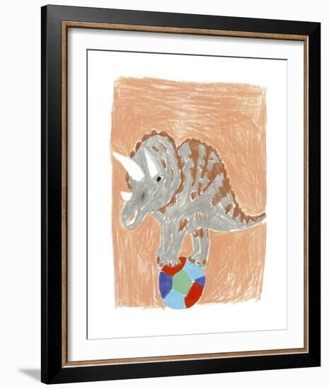 Triceratops Balance-Katrien Soeffers-Framed Giclee Print