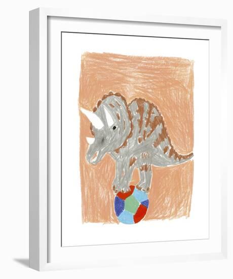 Triceratops Balance-Katrien Soeffers-Framed Giclee Print