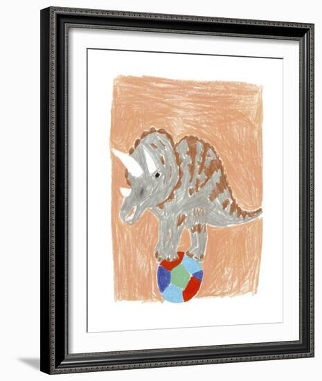 Triceratops Balance-Katrien Soeffers-Framed Giclee Print