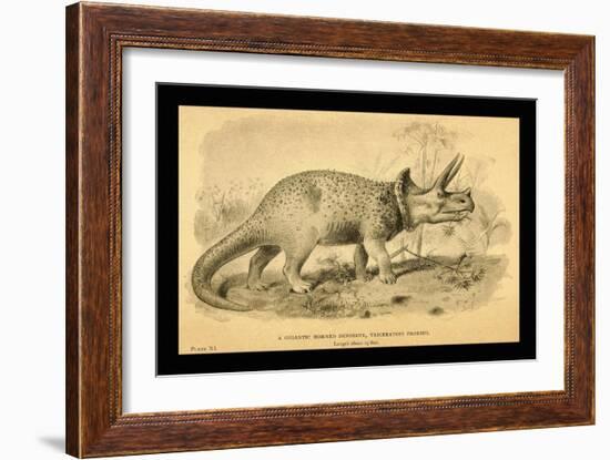 Triceratops Prorsus-Joseph Smit-Framed Art Print