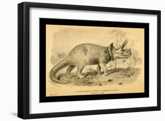 Triceratops Prorsus-Joseph Smit-Framed Art Print