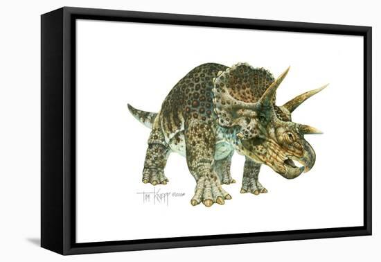 Triceratops-Tim Knepp-Framed Premier Image Canvas