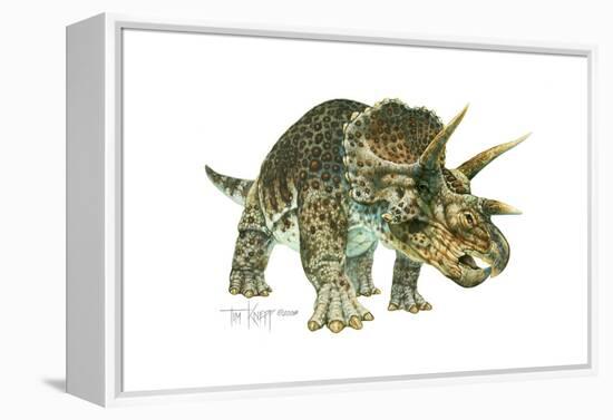 Triceratops-Tim Knepp-Framed Premier Image Canvas