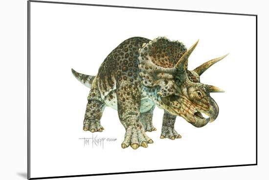 Triceratops-Tim Knepp-Mounted Giclee Print