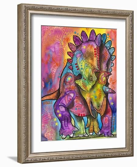 Triceratops-Dean Russo-Framed Giclee Print