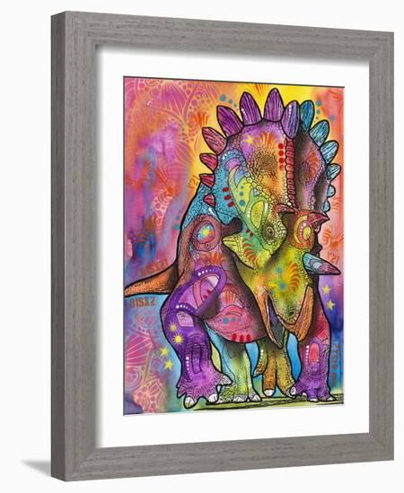 Triceratops-Dean Russo-Framed Giclee Print