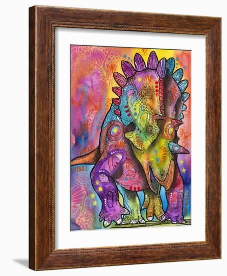 Triceratops-Dean Russo-Framed Giclee Print