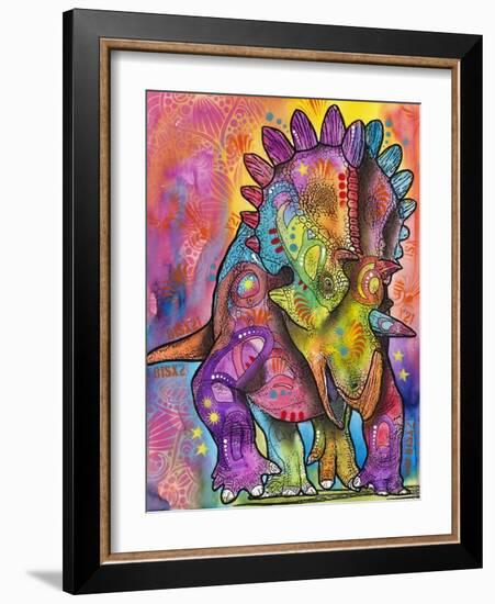 Triceratops-Dean Russo-Framed Giclee Print