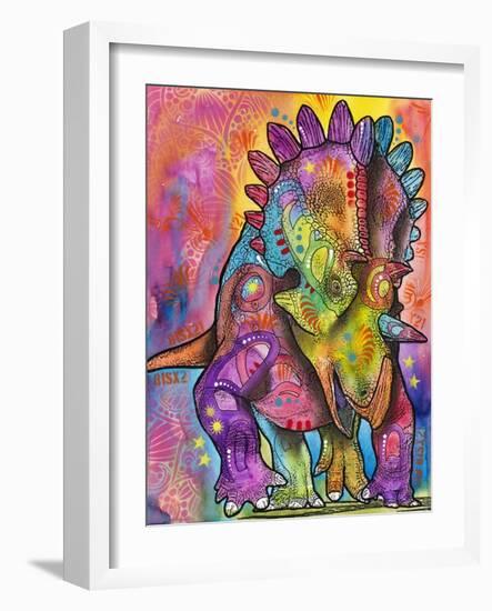 Triceratops-Dean Russo-Framed Giclee Print