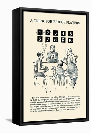 Trick For Bridge Players-null-Framed Stretched Canvas
