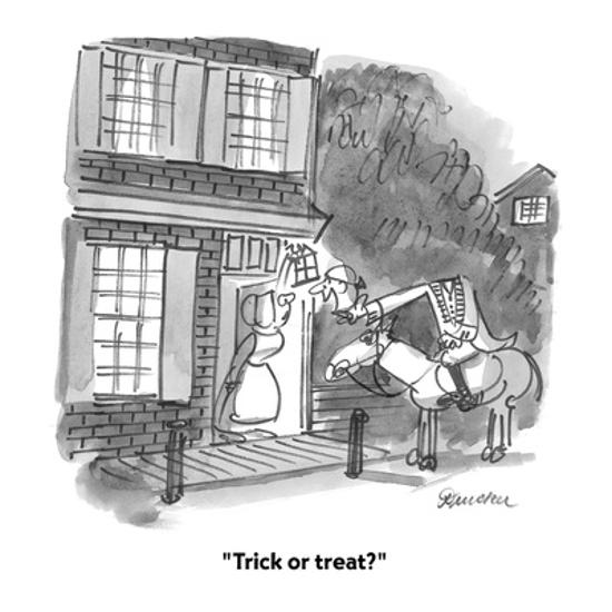 Trick Or Treat Cartoon Premium Giclee Print Boris Drucker Art Com