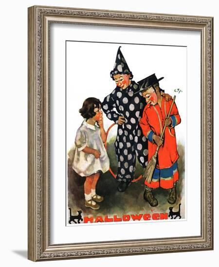 "Trick-Or-Treat,"October 25, 1930-Ellen Pyle-Framed Giclee Print