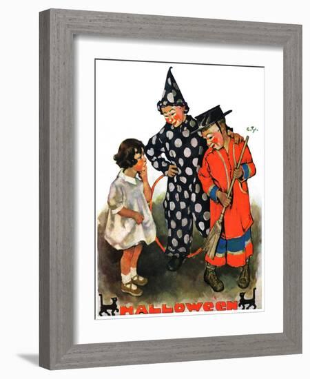 "Trick-Or-Treat,"October 25, 1930-Ellen Pyle-Framed Giclee Print