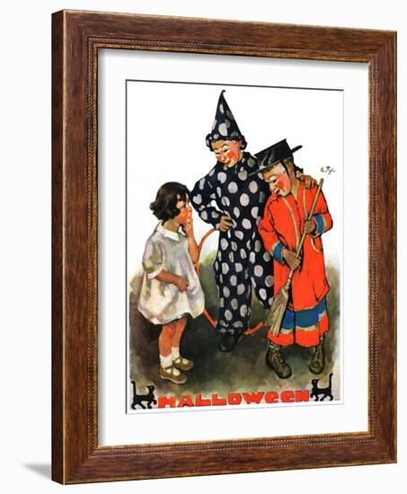 "Trick-Or-Treat,"October 25, 1930-Ellen Pyle-Framed Giclee Print