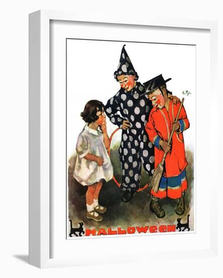 "Trick-Or-Treat,"October 25, 1930-Ellen Pyle-Framed Giclee Print