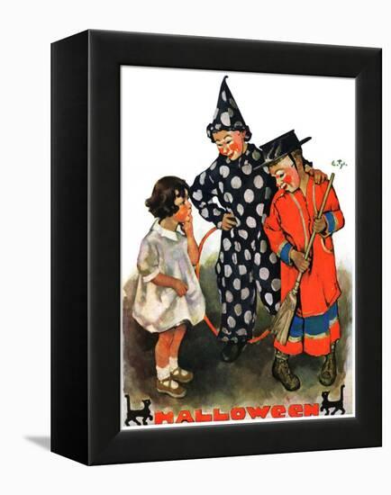 "Trick-Or-Treat,"October 25, 1930-Ellen Pyle-Framed Premier Image Canvas