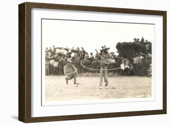 Trick Roping Indian Boy-null-Framed Art Print