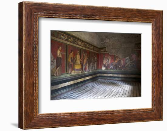 Triclinium Frescoes, Villa Dei Misteri, Pompeii, Campania, Italy-Oliviero Olivieri-Framed Photographic Print