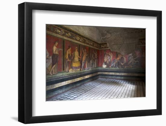 Triclinium Frescoes, Villa Dei Misteri, Pompeii, Campania, Italy-Oliviero Olivieri-Framed Photographic Print