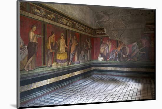 Triclinium Frescoes, Villa Dei Misteri, Pompeii, Campania, Italy-Oliviero Olivieri-Mounted Photographic Print