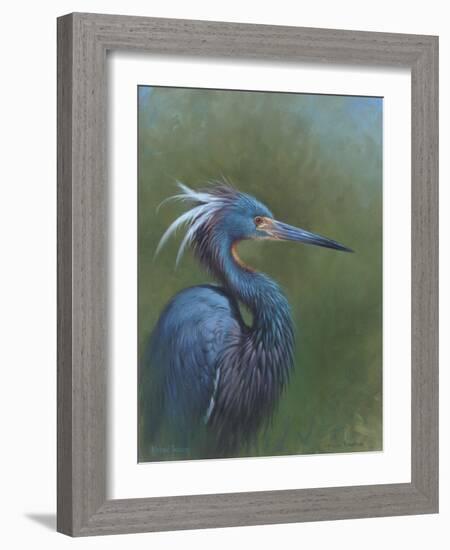 Tricolour Egret-Michael Jackson-Framed Giclee Print