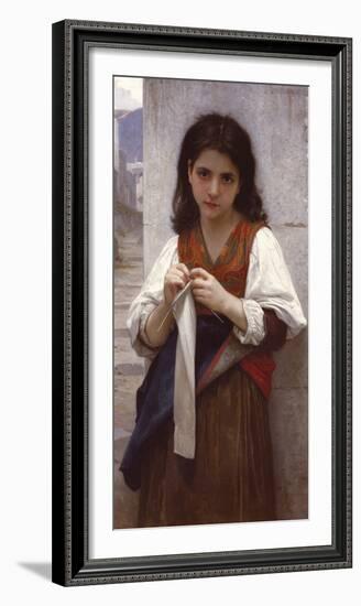 Tricoteuse-William Adolphe Bouguereau-Framed Giclee Print