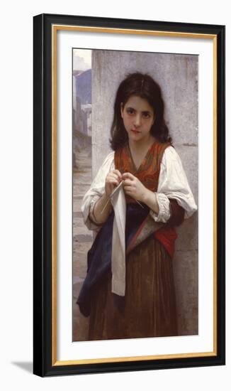 Tricoteuse-William Adolphe Bouguereau-Framed Giclee Print