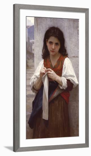 Tricoteuse-William Adolphe Bouguereau-Framed Giclee Print