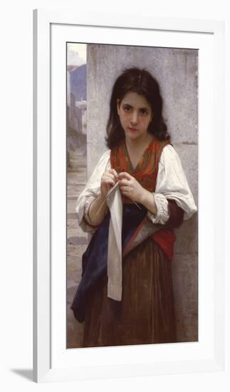 Tricoteuse-William Adolphe Bouguereau-Framed Giclee Print