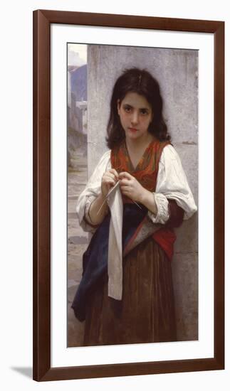 Tricoteuse-William Adolphe Bouguereau-Framed Giclee Print