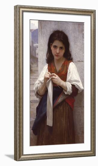 Tricoteuse-William Adolphe Bouguereau-Framed Giclee Print