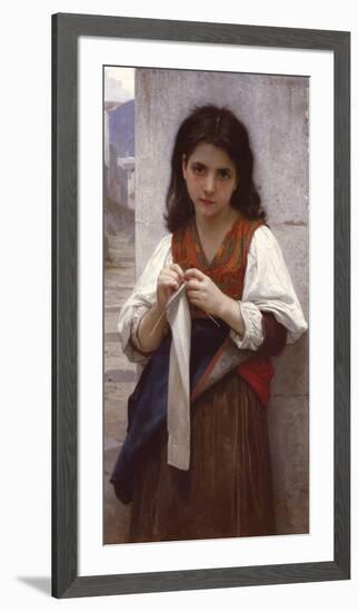 Tricoteuse-William Adolphe Bouguereau-Framed Giclee Print