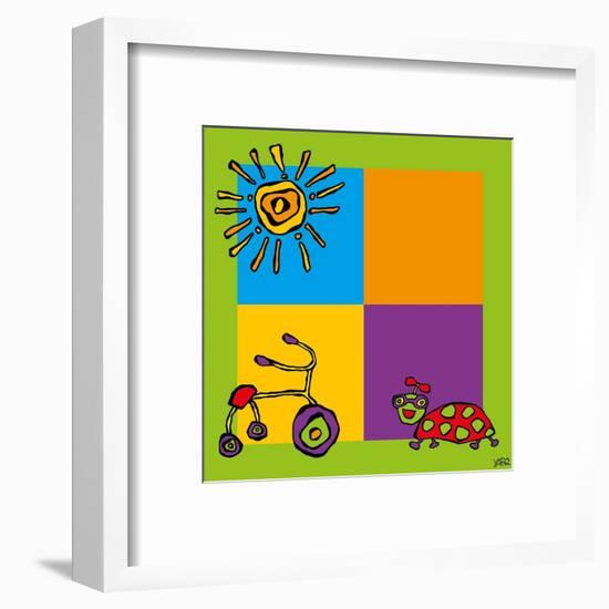 Tricycle-Yaro-Framed Art Print