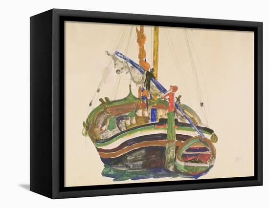 Trieste Fishing Boat, 1912-Egon Schiele-Framed Premier Image Canvas