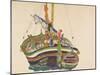 Trieste Fishing Boat, 1912-Egon Schiele-Mounted Giclee Print