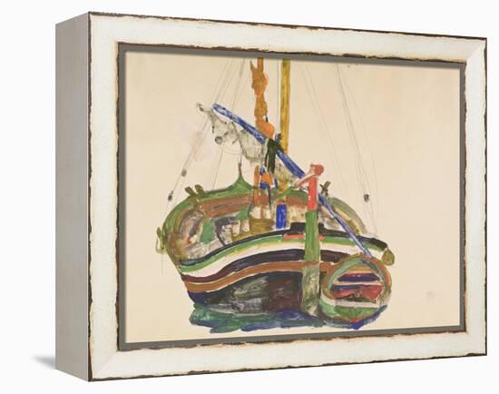 Trieste Fishing Boat, 1912-Egon Schiele-Framed Premier Image Canvas