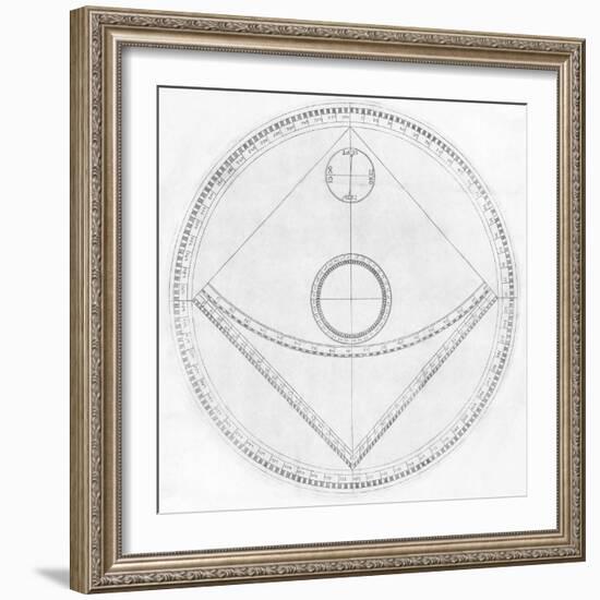 Trigonometry Calculator, 17th Century-Middle Temple Library-Framed Premium Photographic Print