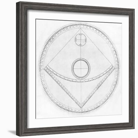 Trigonometry Calculator, 17th Century-Middle Temple Library-Framed Premium Photographic Print