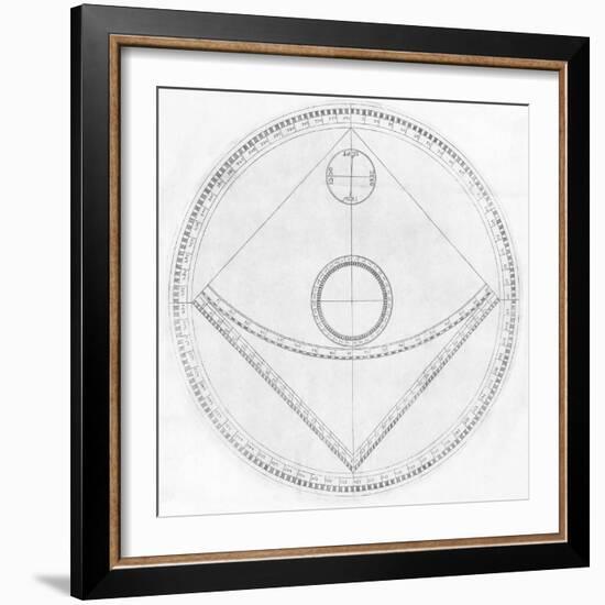 Trigonometry Calculator, 17th Century-Middle Temple Library-Framed Premium Photographic Print